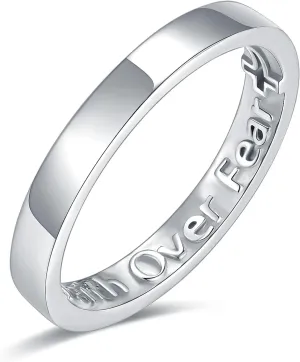 Heart Imprint Promise Ring for Women - 925 Sterling Silver Secret Love Ring with Hidden Heart - Ideal Gift for Couples & Loved Ones - Silent Expression of Affection
