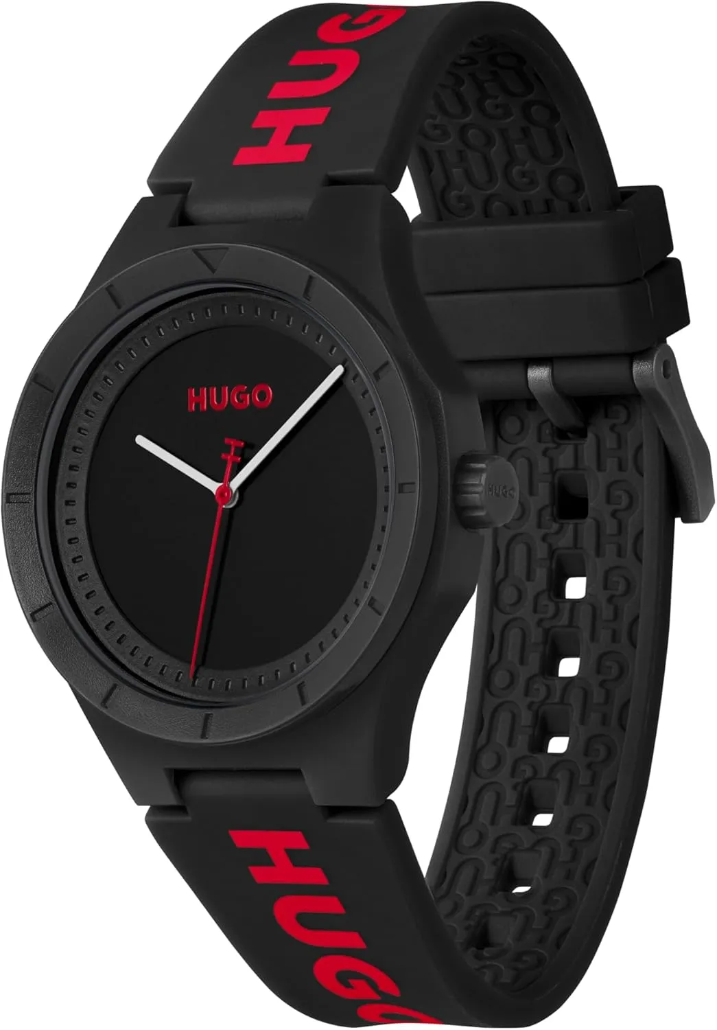 HUGO #LIT for HIM Men's 3H Quartz Silicone Wristwatch - Water Resistant up to 5ATM/50 Meters, Fun, Colorful and Easy to Wear