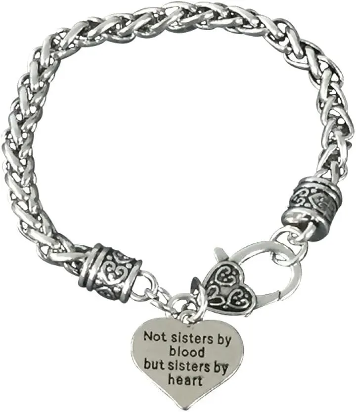 Infinity Collection Best Friends Bracelet - Not Sisters By Blood But Sisters By Heart - Friend Jewelry Gift for Best Friends & Soul Mates