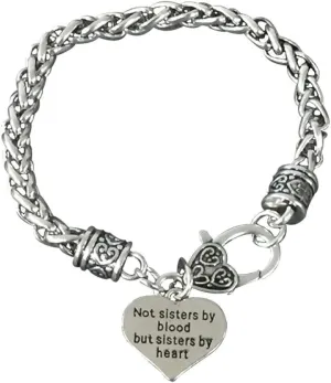 Infinity Collection Best Friends Bracelet - Not Sisters By Blood But Sisters By Heart - Friend Jewelry Gift for Best Friends & Soul Mates