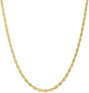 JAXXON Men's Chain Necklace - 1.5mm-4mm Width - 14k Gold Bonded & 925 Sterling Silver, 22 Inch