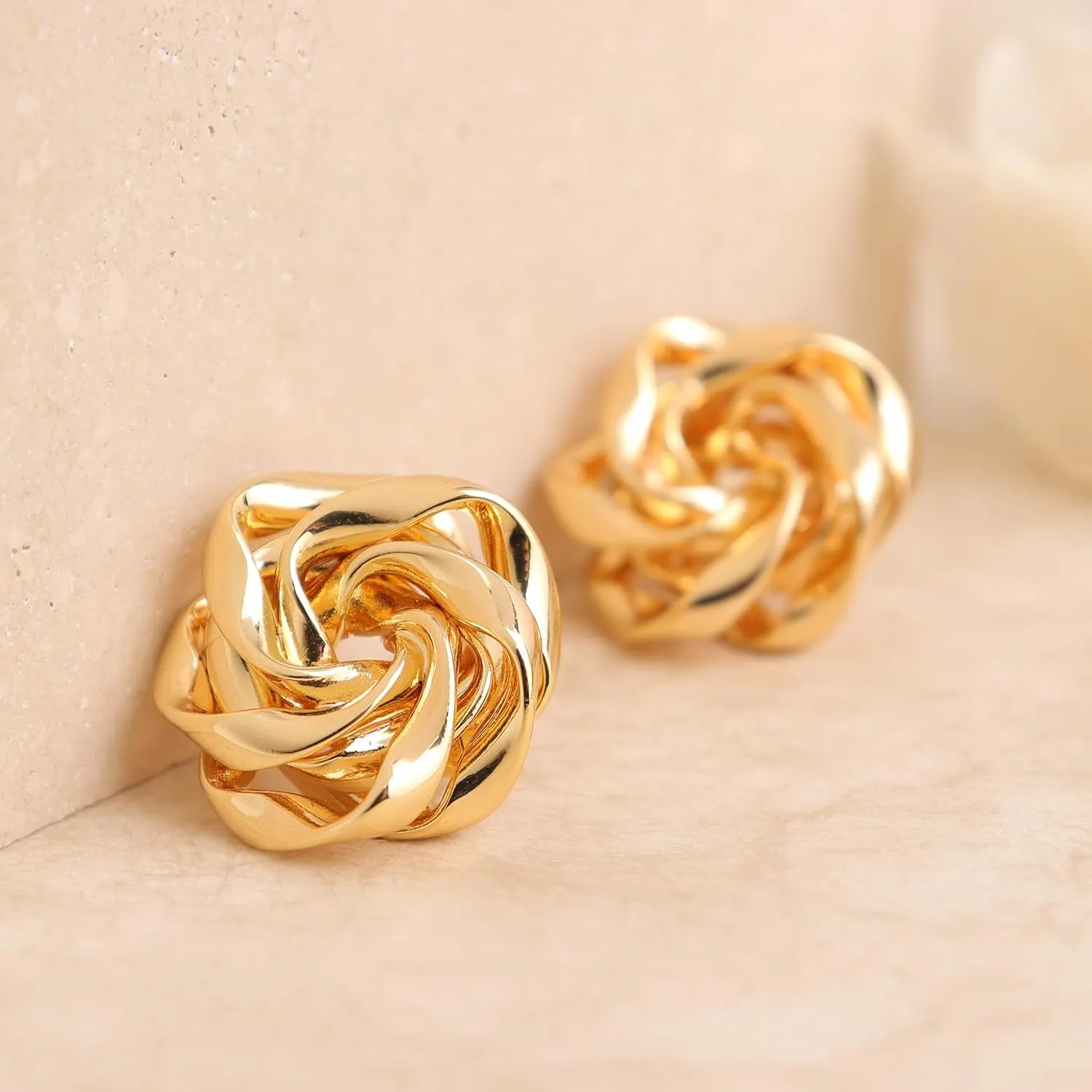 JeanBeau Pearl Flower Leaf Stud Earrings for Women Statement Cluster CZ Pearls Earing Gold Plated Sterling Silver Wedding Prom Birthday Fashion Jewelry Gift