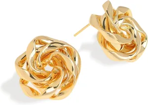 JeanBeau Pearl Flower Leaf Stud Earrings for Women Statement Cluster CZ Pearls Earing Gold Plated Sterling Silver Wedding Prom Birthday Fashion Jewelry Gift