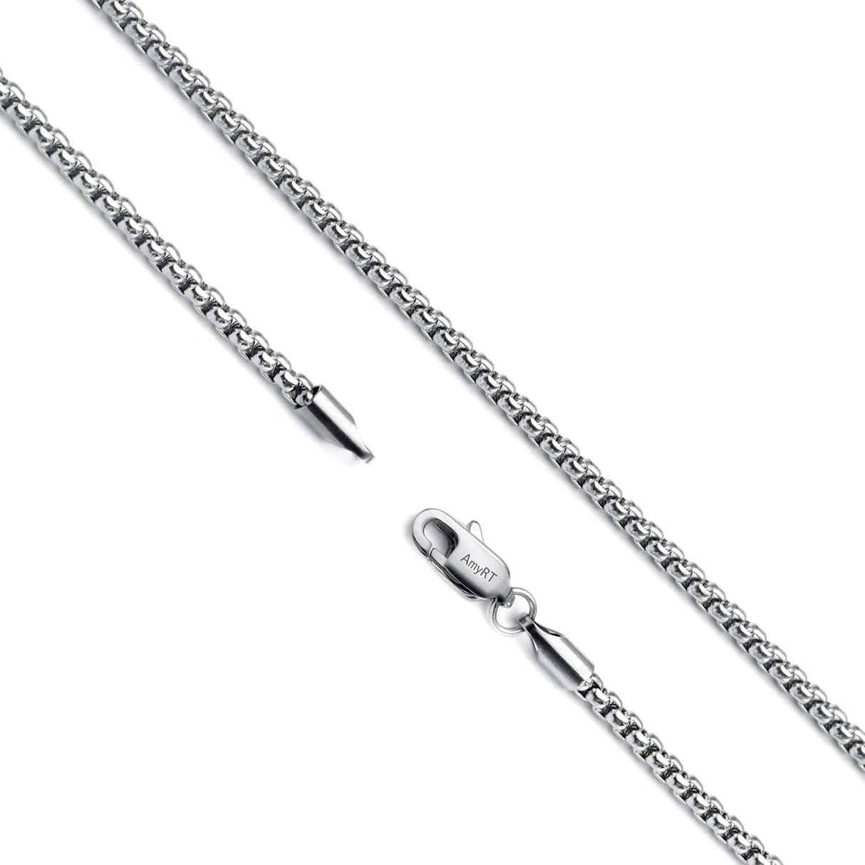 Jewelry 2.5mm Womens Mens Titanium Steel Rolo Cable Wheat Chain Link Necklace 16 to 30 in