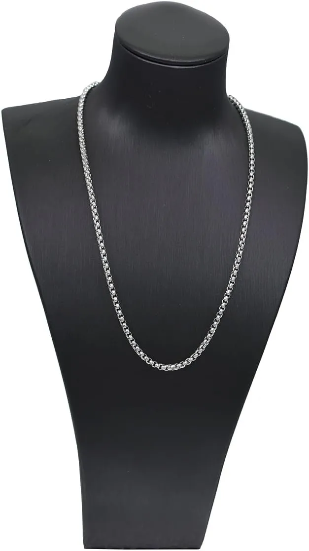 Jewelry 2.5mm Womens Mens Titanium Steel Rolo Cable Wheat Chain Link Necklace 16 to 30 in