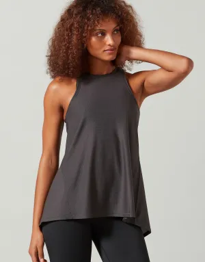 KENDALL Mesh Tank - Obsidian Gray