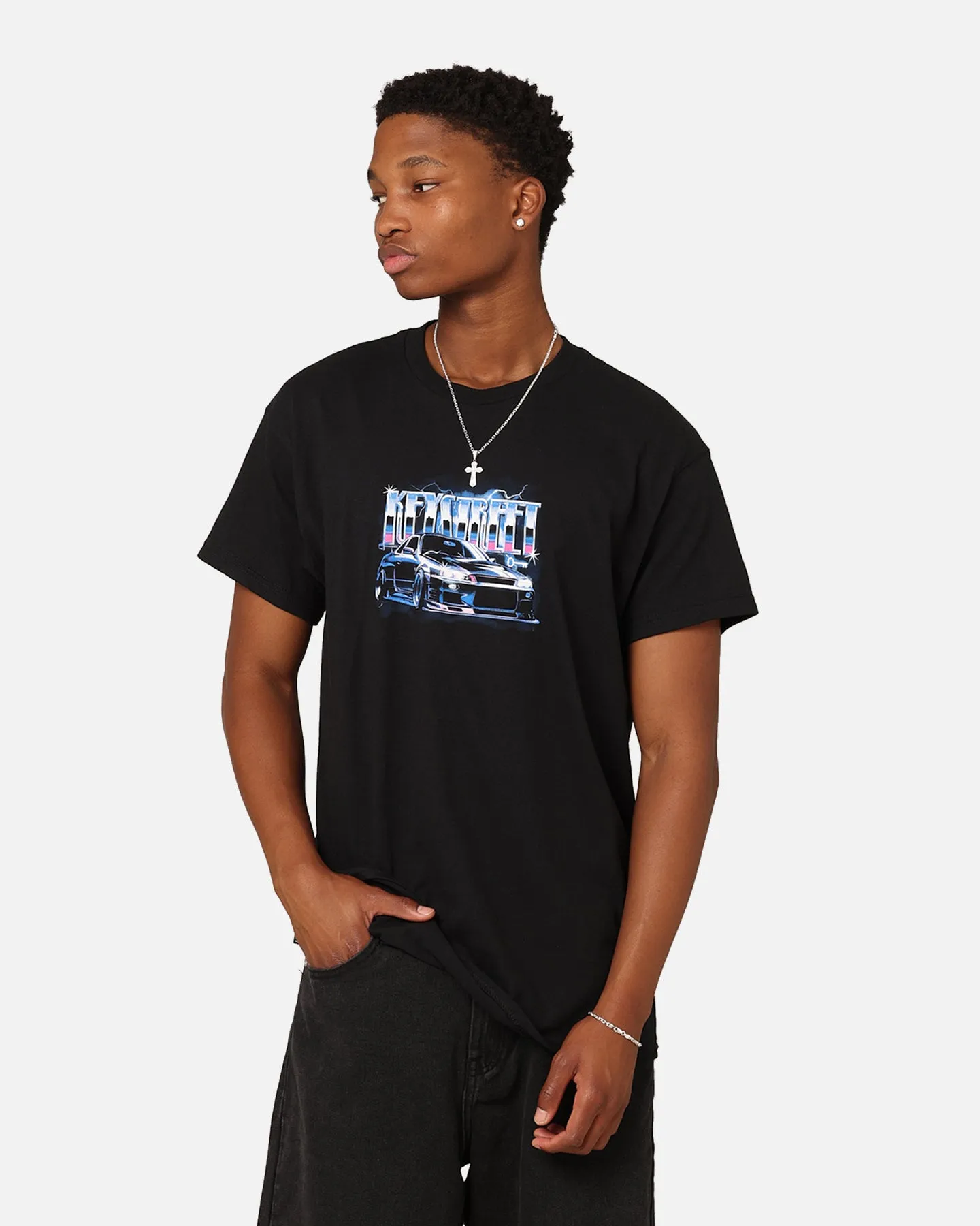 Key Street Air Brushed T-Shirt Black