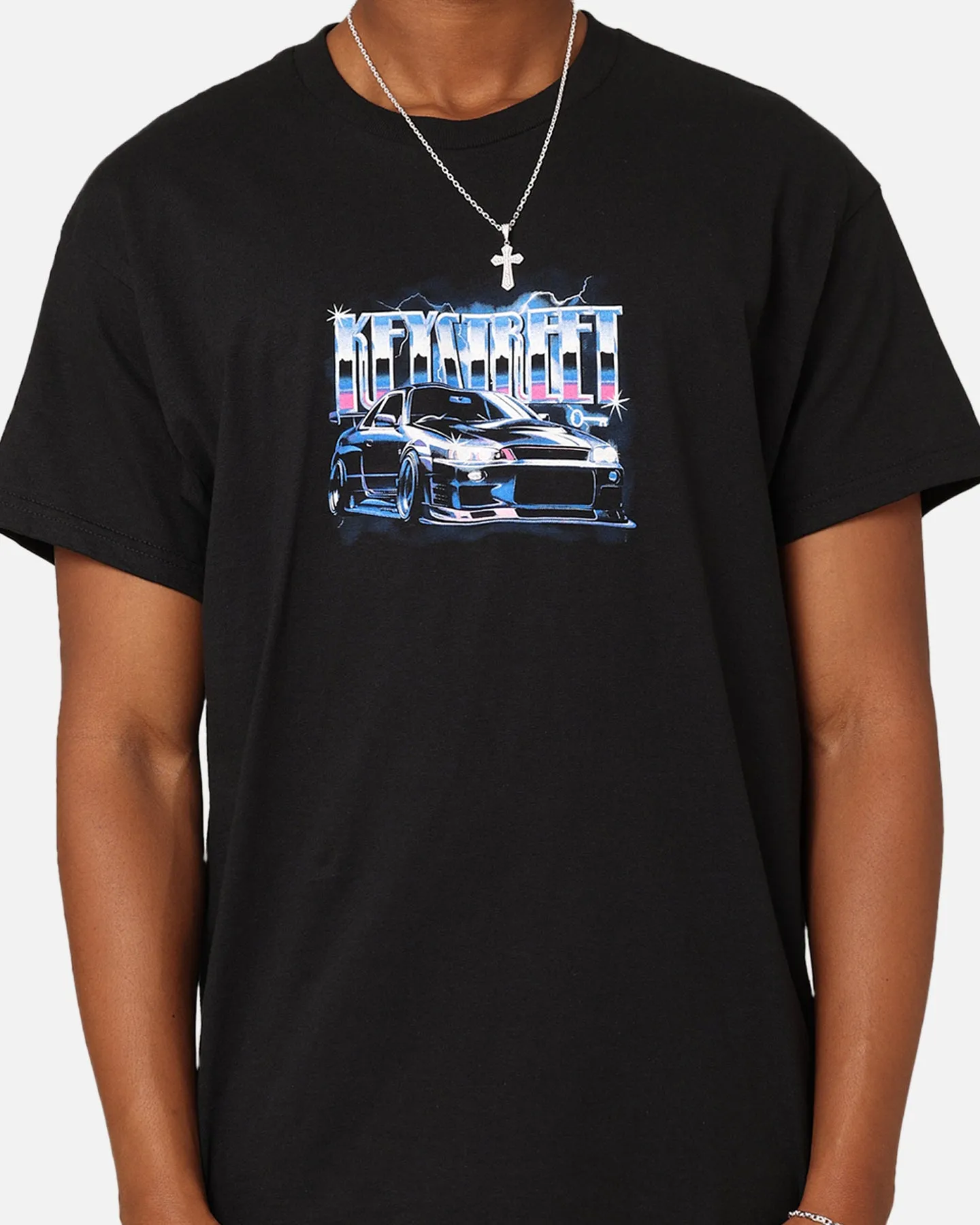 Key Street Air Brushed T-Shirt Black