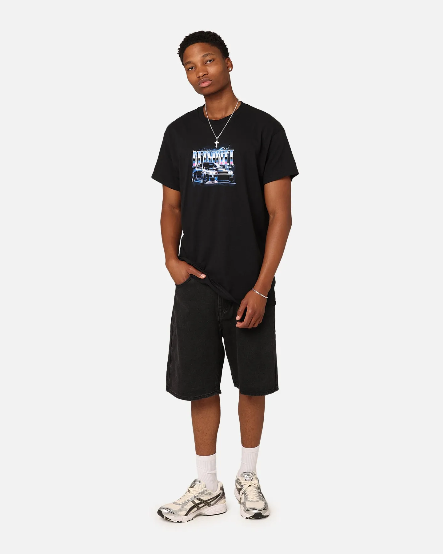 Key Street Air Brushed T-Shirt Black