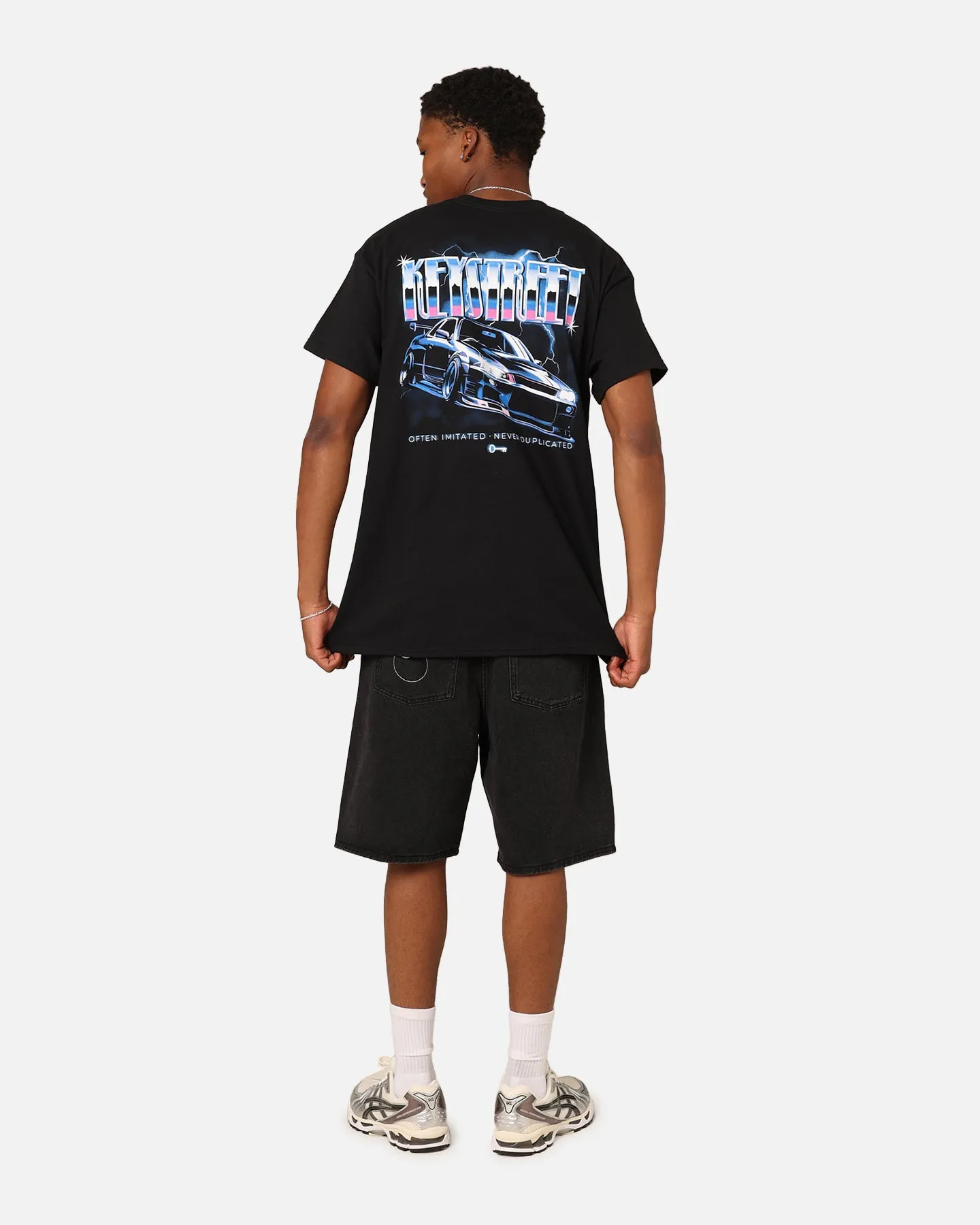Key Street Air Brushed T-Shirt Black