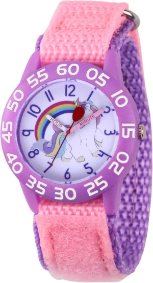 Kids' Plastic Time Teacher Analog Quartz Nylon Strap Watch