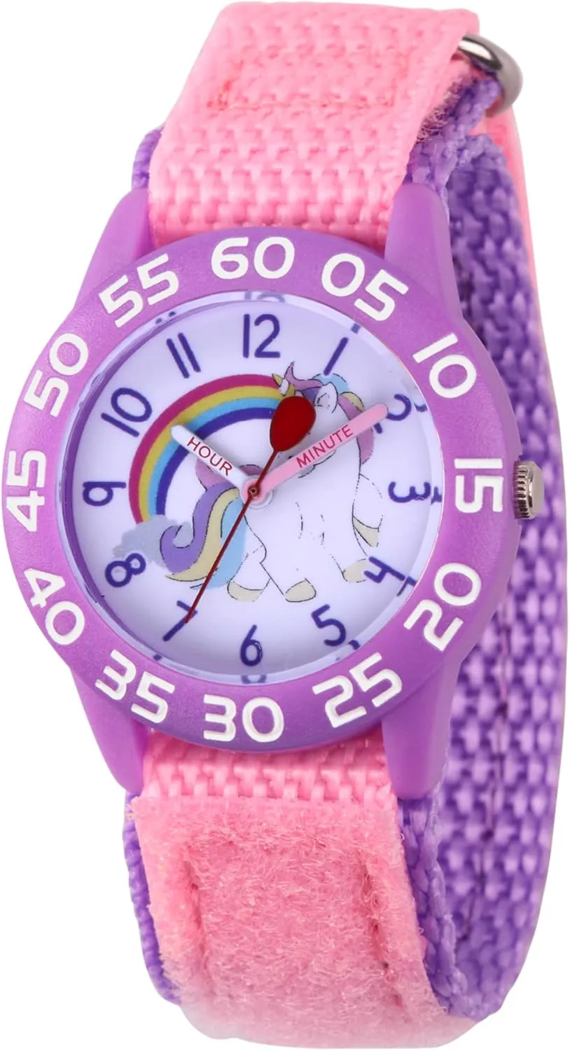 Kids' Plastic Time Teacher Analog Quartz Nylon Strap Watch