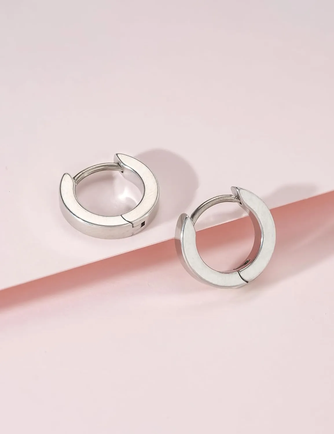 Limerencia G23 Pure Titanium Hypoallergenic Huggie Hoop Earrings for Women Sensitive Ears