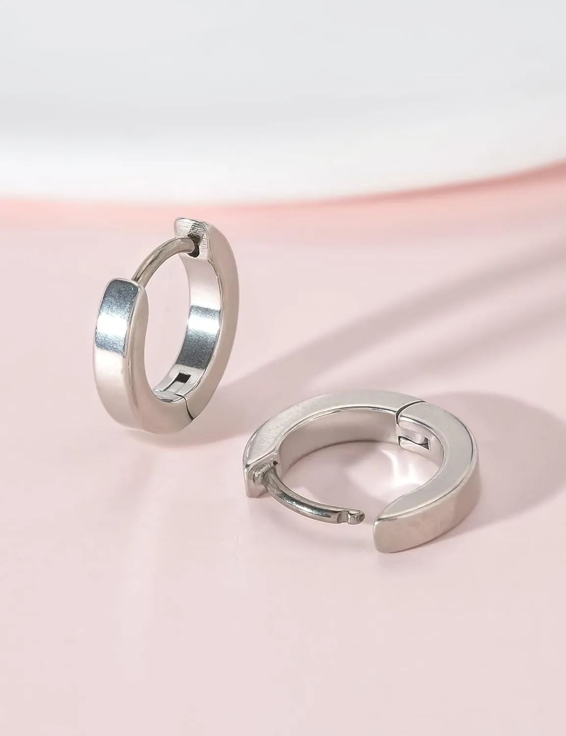 Limerencia G23 Pure Titanium Hypoallergenic Huggie Hoop Earrings for Women Sensitive Ears