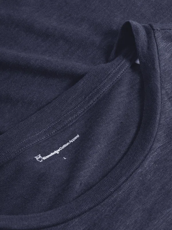 Linen T-shirt (Total Eclipse) - Knowledge Cotton Apparel