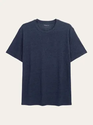 Linen T-shirt (Total Eclipse) - Knowledge Cotton Apparel