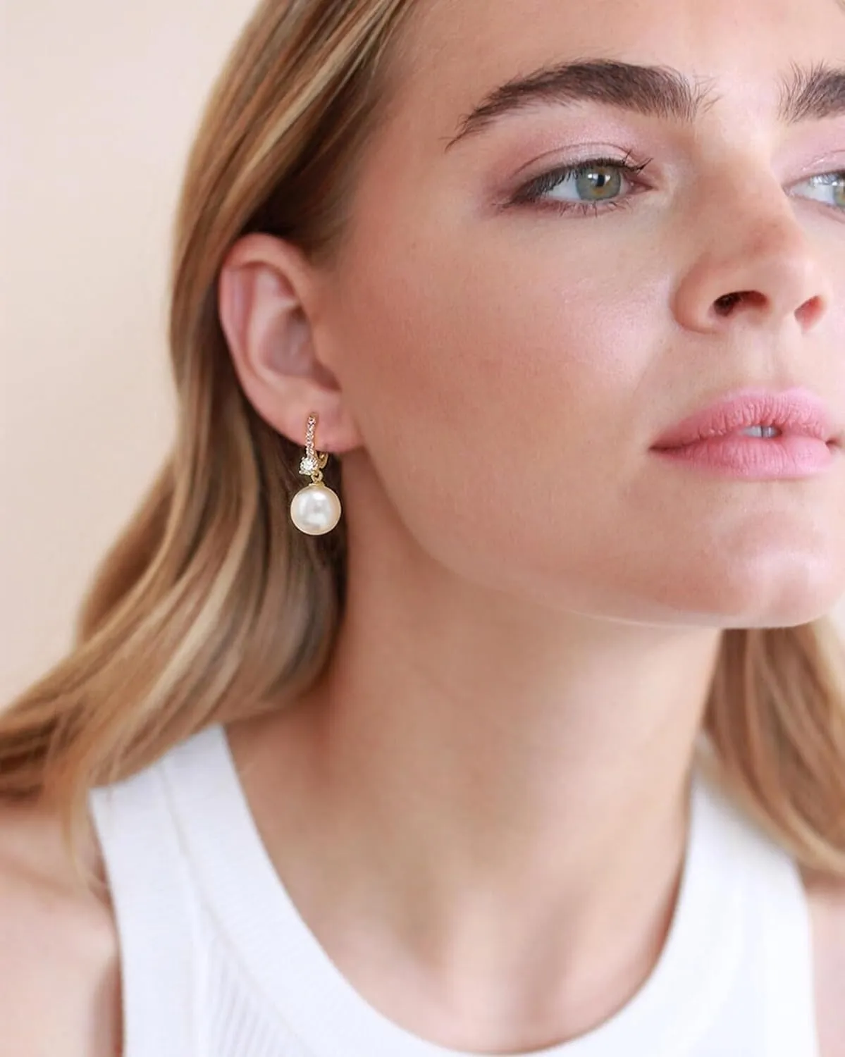 Long Pearl Earrings for Women 925 sterling silver Pearl Dangle Earrings Hypoallergenic Elegant Wedding Pearl Tassel Earrings for Bridal Christmas Gift