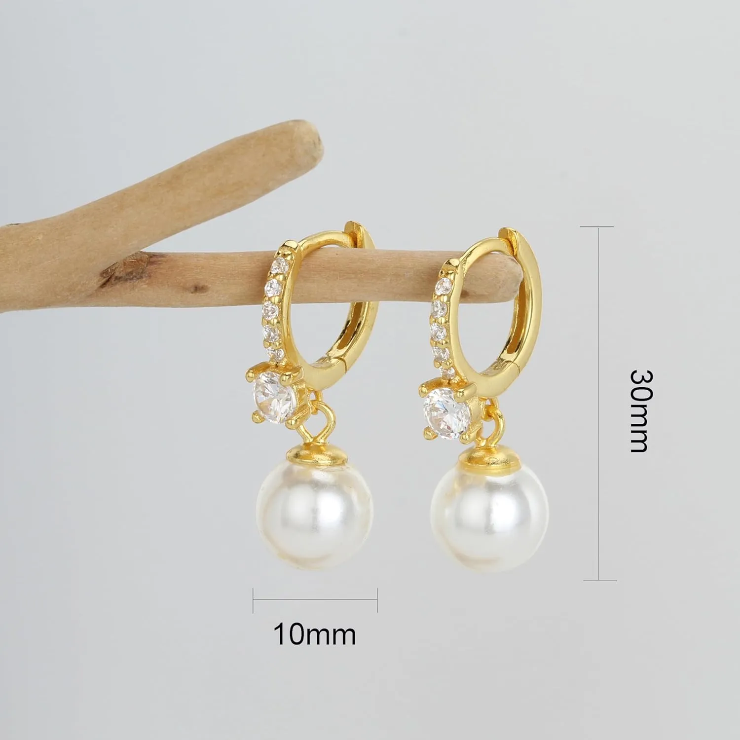 Long Pearl Earrings for Women 925 sterling silver Pearl Dangle Earrings Hypoallergenic Elegant Wedding Pearl Tassel Earrings for Bridal Christmas Gift