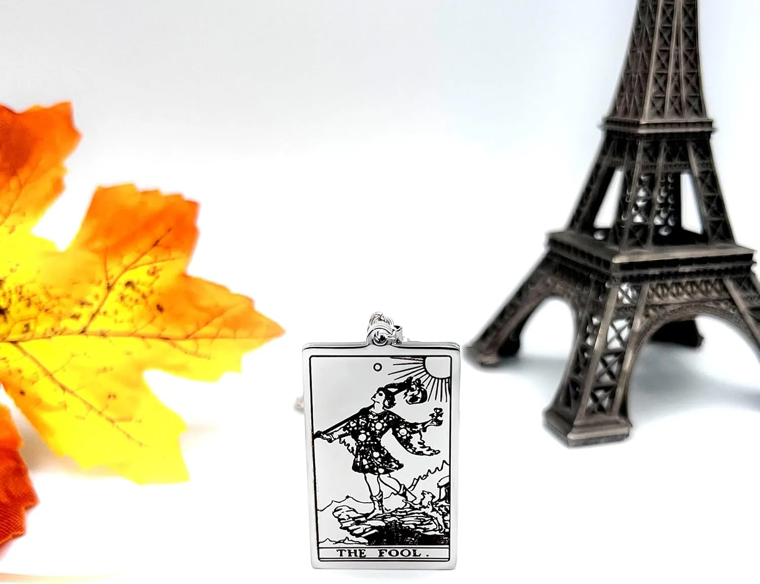 Mall of Style Tarot Card Necklace for Women - Tarot Necklace for Men - Hip Hop Jewelry - Bikers Jewelry