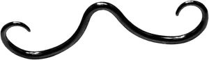 Mustache Septum Ring Mustache Nose Ring Classic Trendy Body Jewelry Nose Piercing Jewelry for Costume Party Anniversary Men