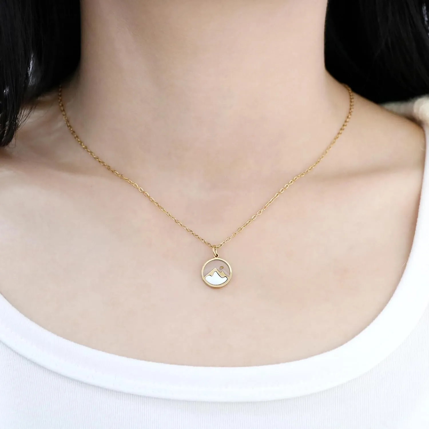 Mustard Seed Necklace for Women Stainless Steel Mustard Seed Necklace Inspirational Christian Religious Jewelry