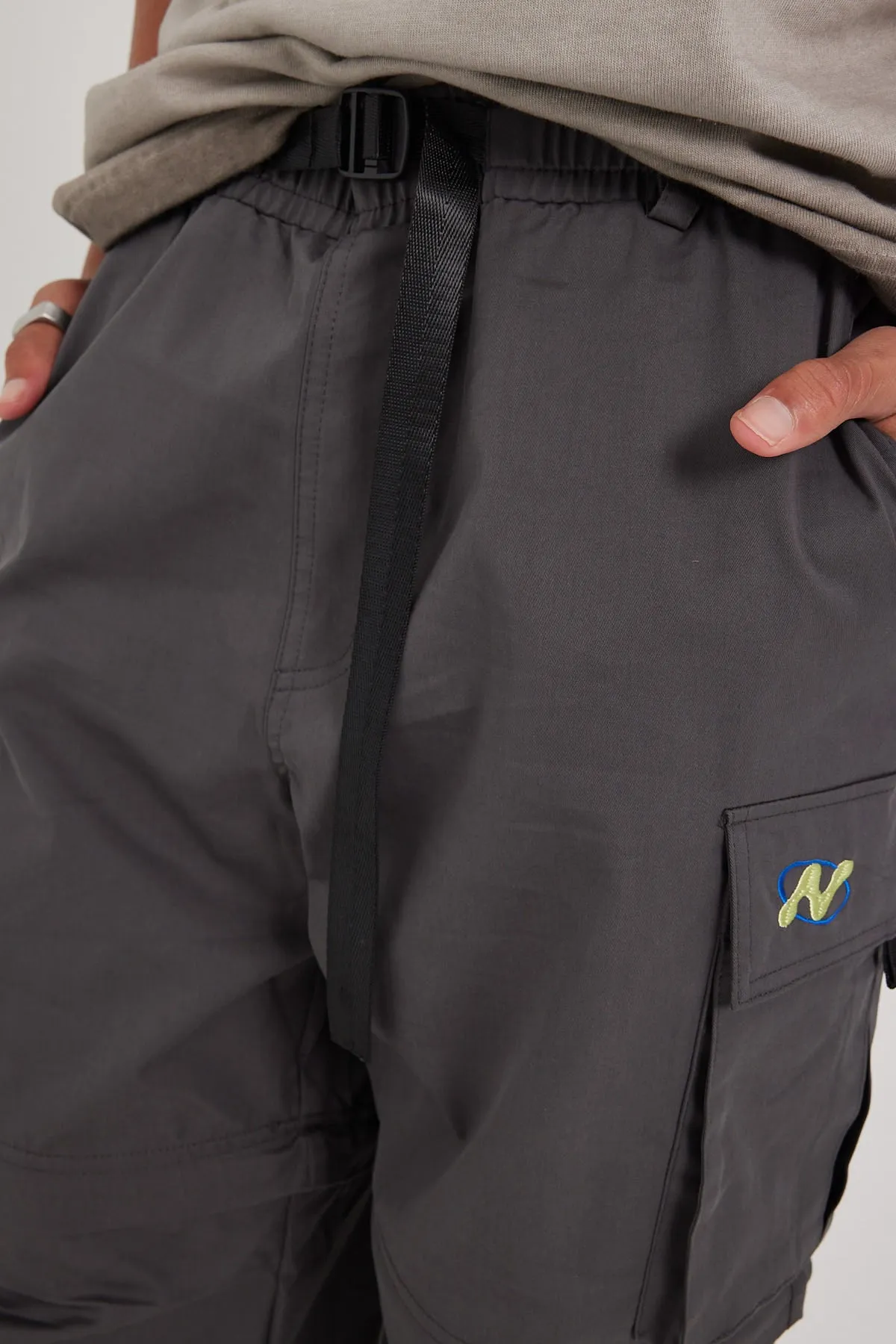 Neovision Zip Off Parachute Cargo Pant Charcoal