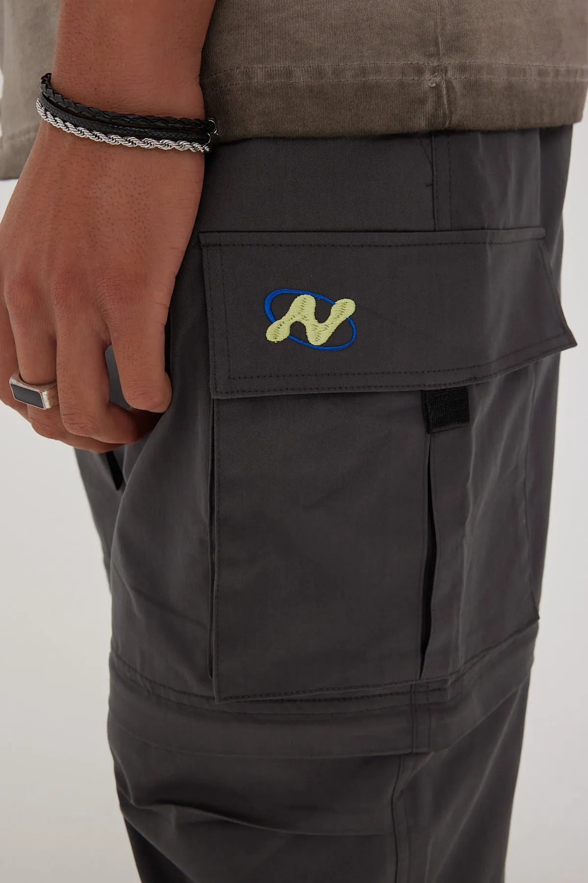 Neovision Zip Off Parachute Cargo Pant Charcoal