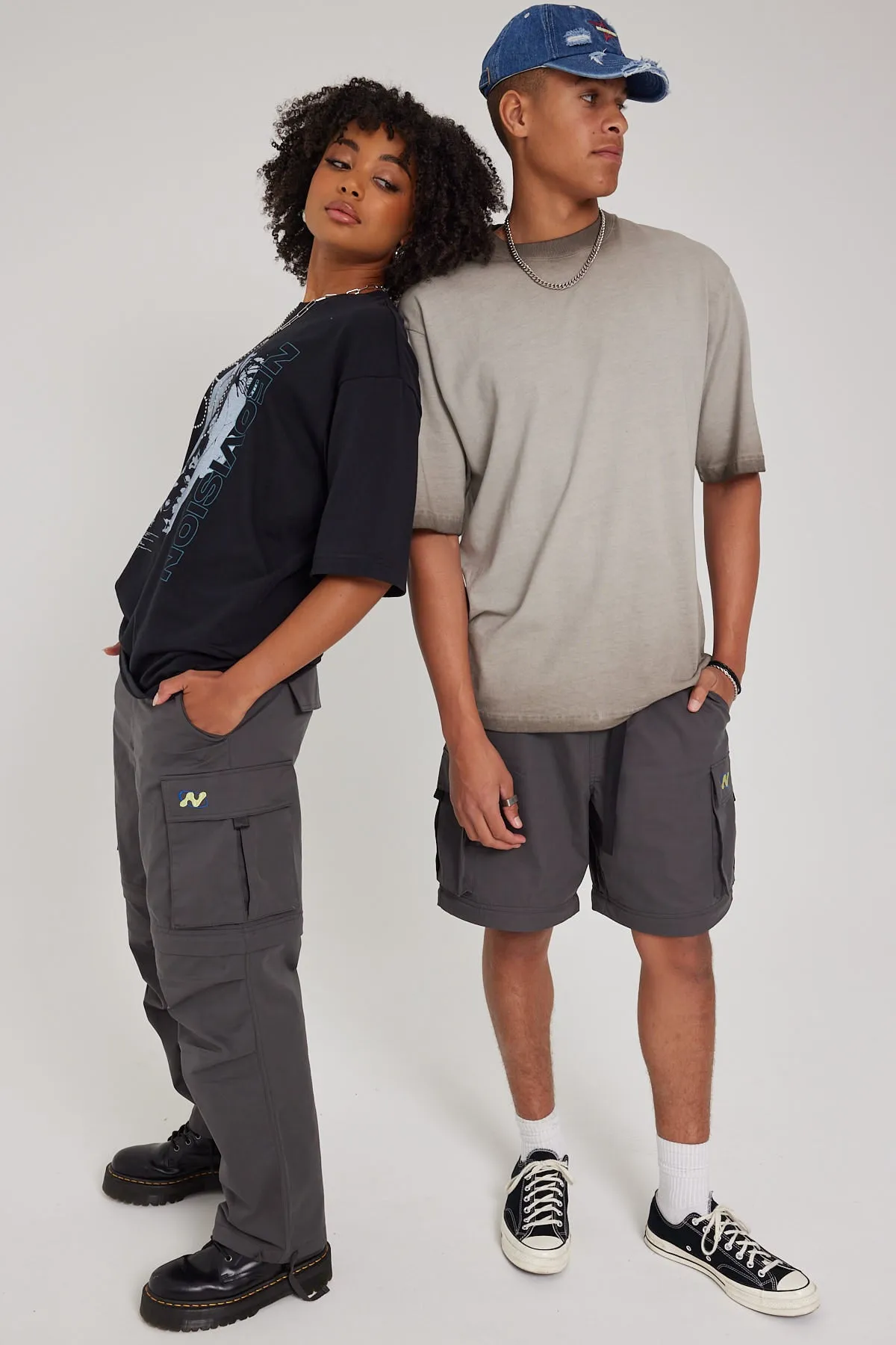 Neovision Zip Off Parachute Cargo Pant Charcoal