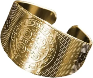 New 2026 Unisex Stainless Steel Saint Benedict Jesus Cross Ring Mens Catholic Open Womens Fashion Exorcism Faith Christian with You Accessories Trendy Best for Gift Women and Men