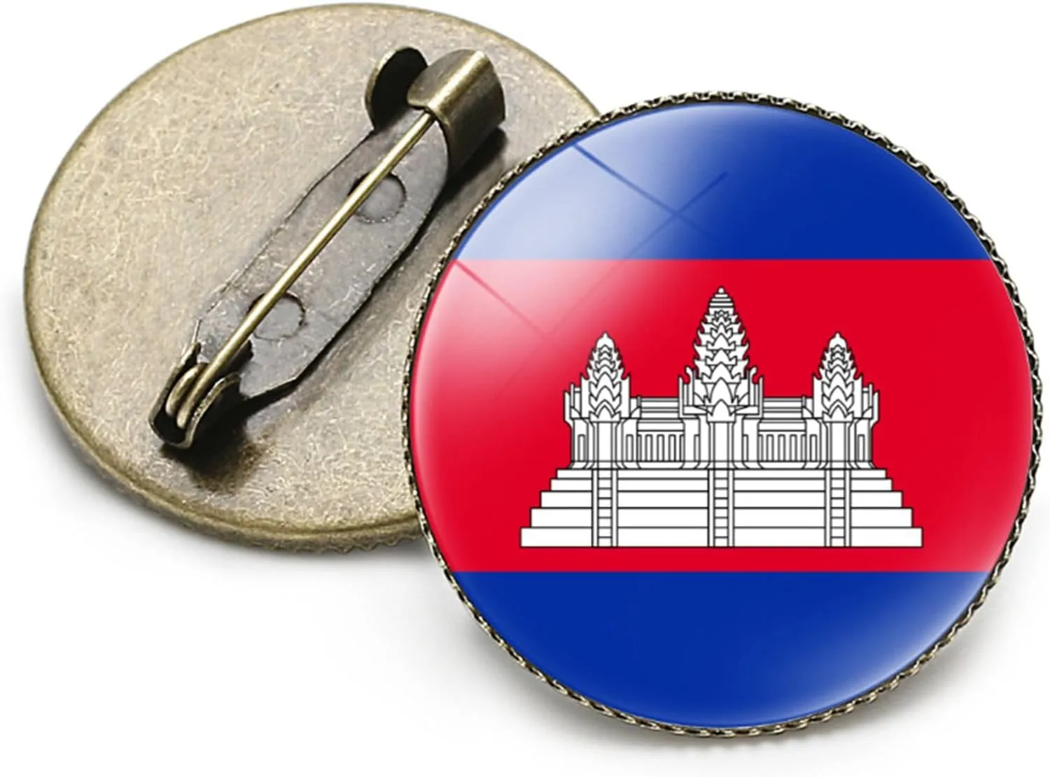 NIUYIBAO1 PCS Asian1 Flag Pin Lapel Enamel Pins for Backpacks Waving Flag Brooch Pin Badge for Men Women