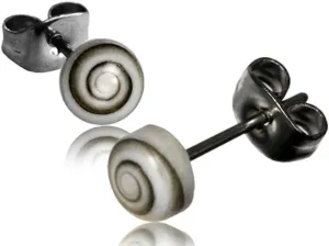 Organic Shell Stud Earrings for Women - Stud Earring Set surrounded by Coconut Shell with Abalone, Mother of Pearl, and More