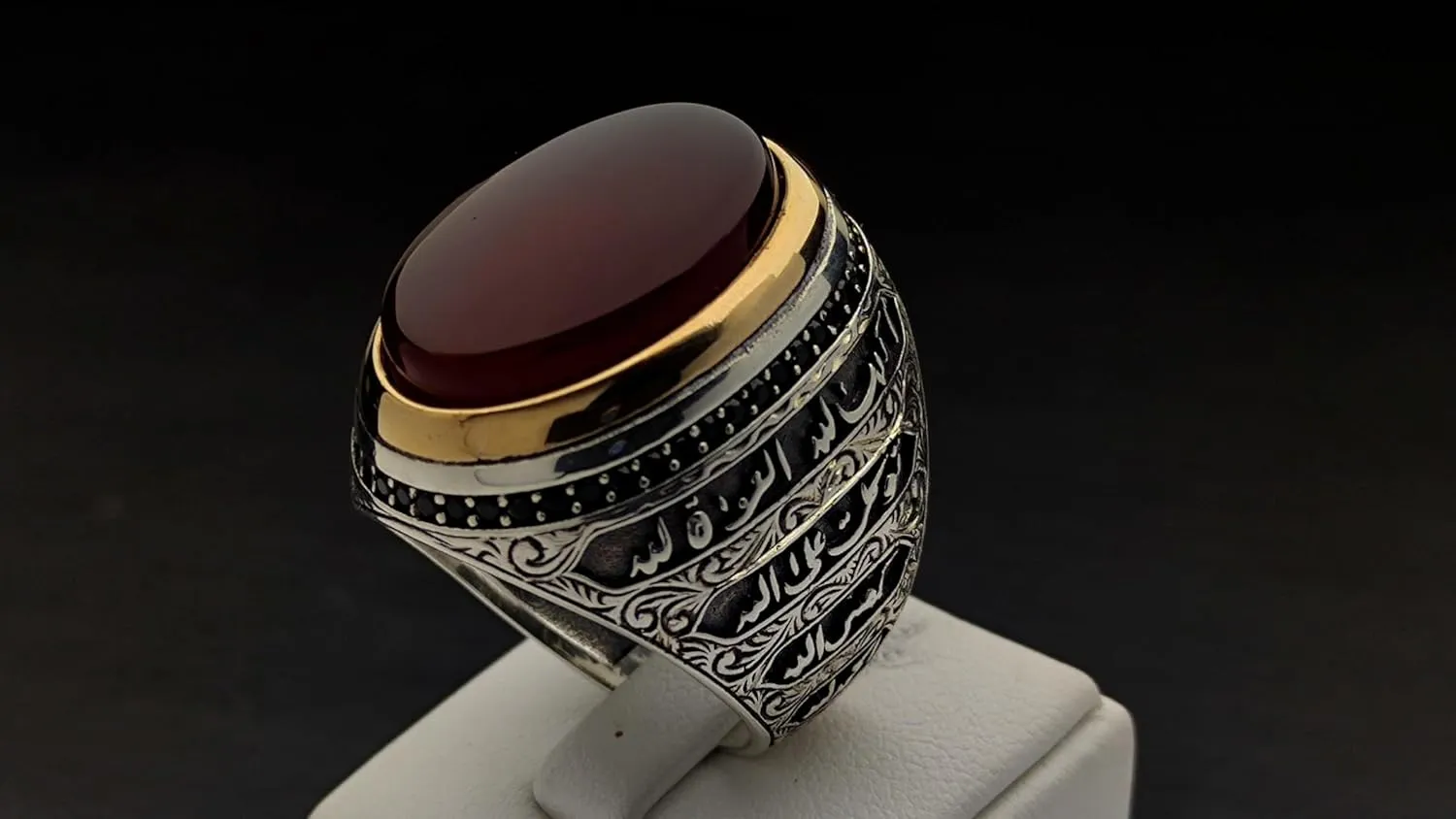Original Yemeni Aqeeq Agate Stone Men Ring, Best Jewelry Gift, Handmade Men Ring, 925 Sterling Silver Ring, Hand Carved Men's Ring, Gift for him