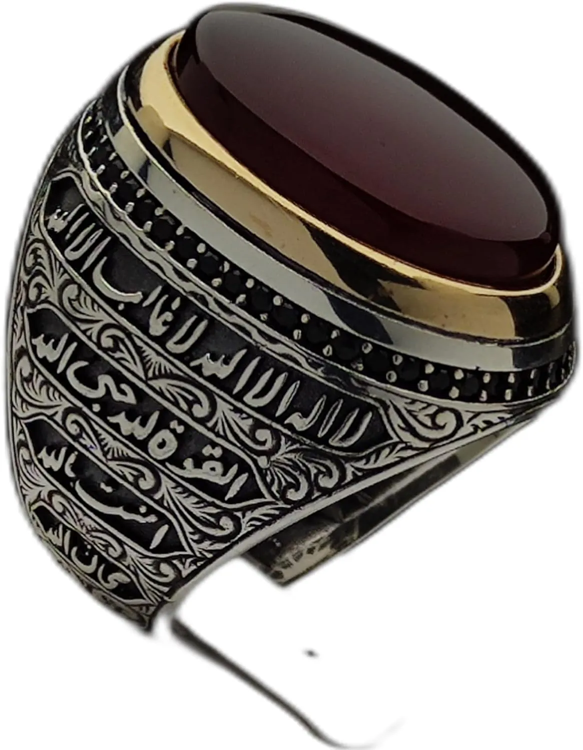Original Yemeni Aqeeq Agate Stone Men Ring, Best Jewelry Gift, Handmade Men Ring, 925 Sterling Silver Ring, Hand Carved Men's Ring, Gift for him