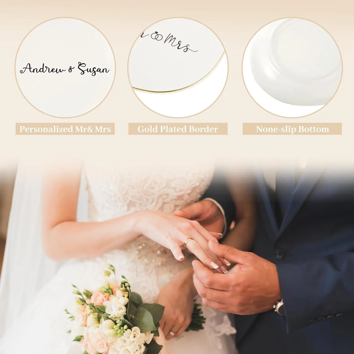 Personalized Mr & Mrs Jewelry Dish Ring Gift Ceramic Jewelry Plate Ring Dish Ceramic Jewelry Tray Engagement Ring Tray Wedding Ring Holder Trinket Dish