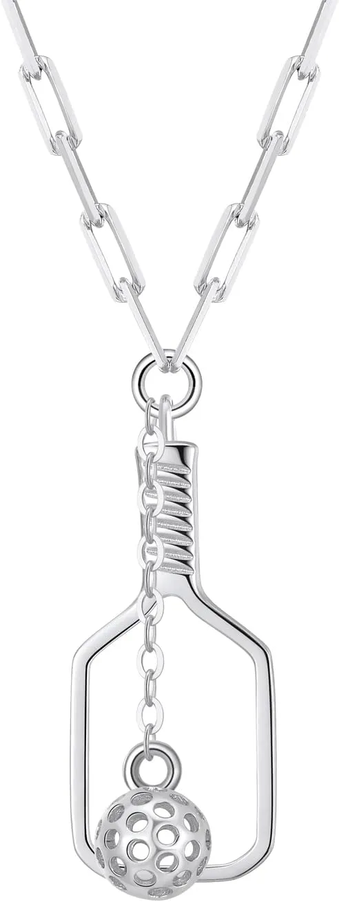 Picklebelle Mini Volley 925 sterling Silver Necklace | Rhodium Plated Chunky Silver Necklace for Women, Gift for Her, Birthday, Valentine's Day and Wedding Anniversary
