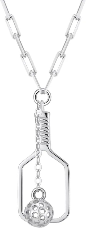 Picklebelle Mini Volley 925 sterling Silver Necklace | Rhodium Plated Chunky Silver Necklace for Women, Gift for Her, Birthday, Valentine's Day and Wedding Anniversary