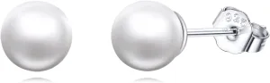 POPLYKE Sterling Silver Real Freshwater Cultured Pearl Stud Earrings for Women Pearl/Starfish Earrings Wedding Bridesmaids Anniversary