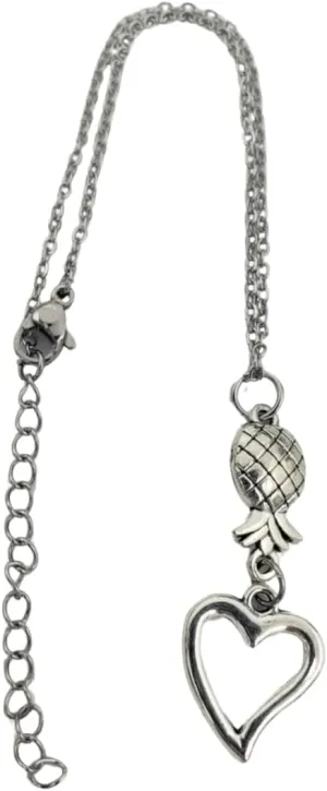 Pretty Inappropriate Anklet Upside Down Pineapple Jewelry, Upside Down Pineapple Anklet, Upsidedown Pine apple for Couples Valentines Day, Christmas for Wife