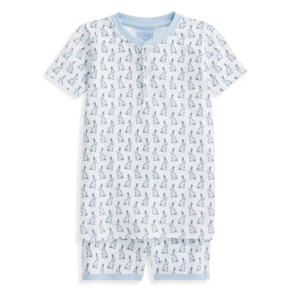 Printed Short Pima Jammies -- Hare Pierre