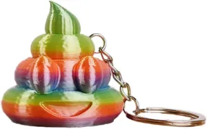Rainbow Poop Keychain - Funny Cute Shaped Resin Keyring, For Girls Boys, Pendant Key Accessories, Cute Key ring Purse Backpack,Key Chain Wristlet Car Charms