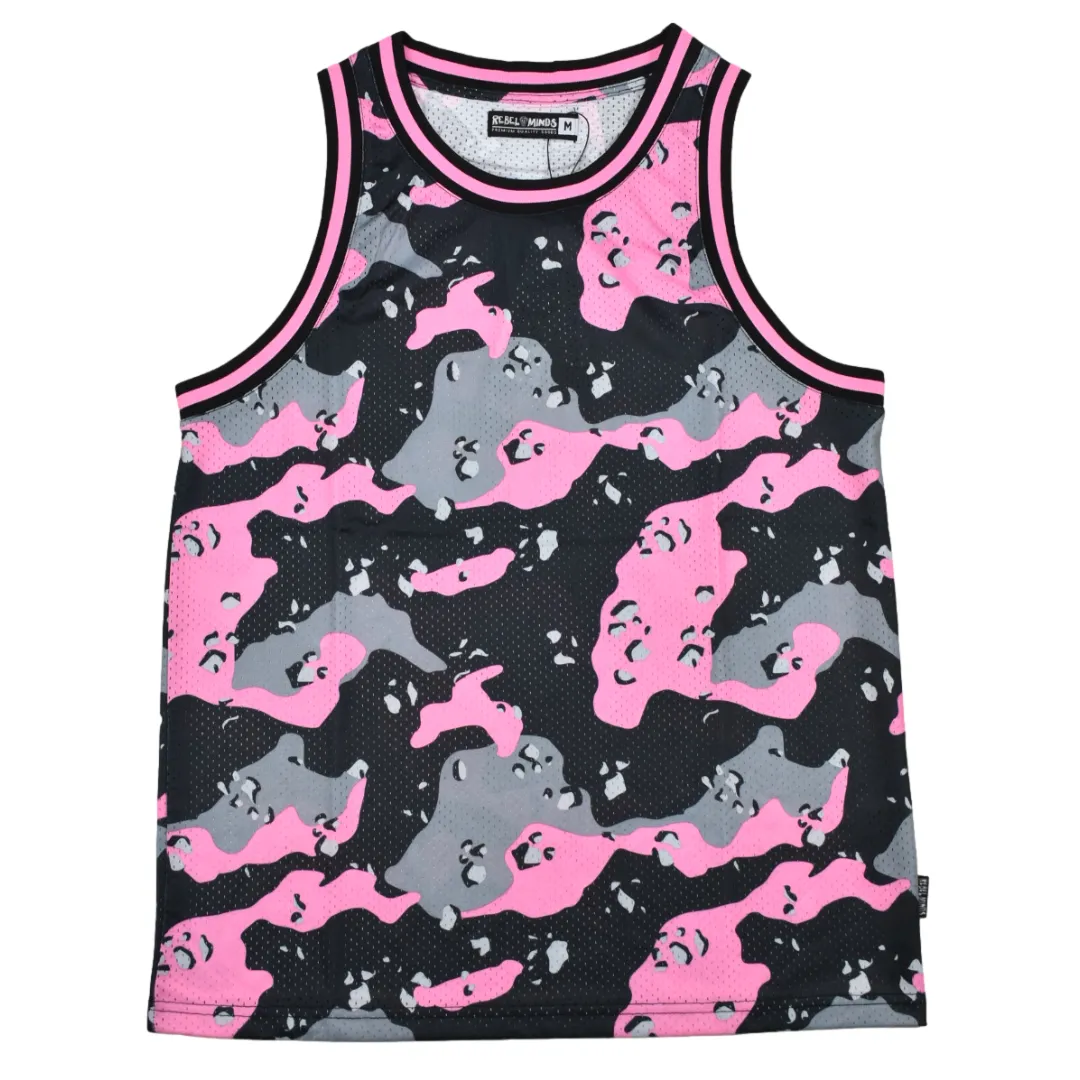 REBEL MINDS CAMO MESH TANK TOPS