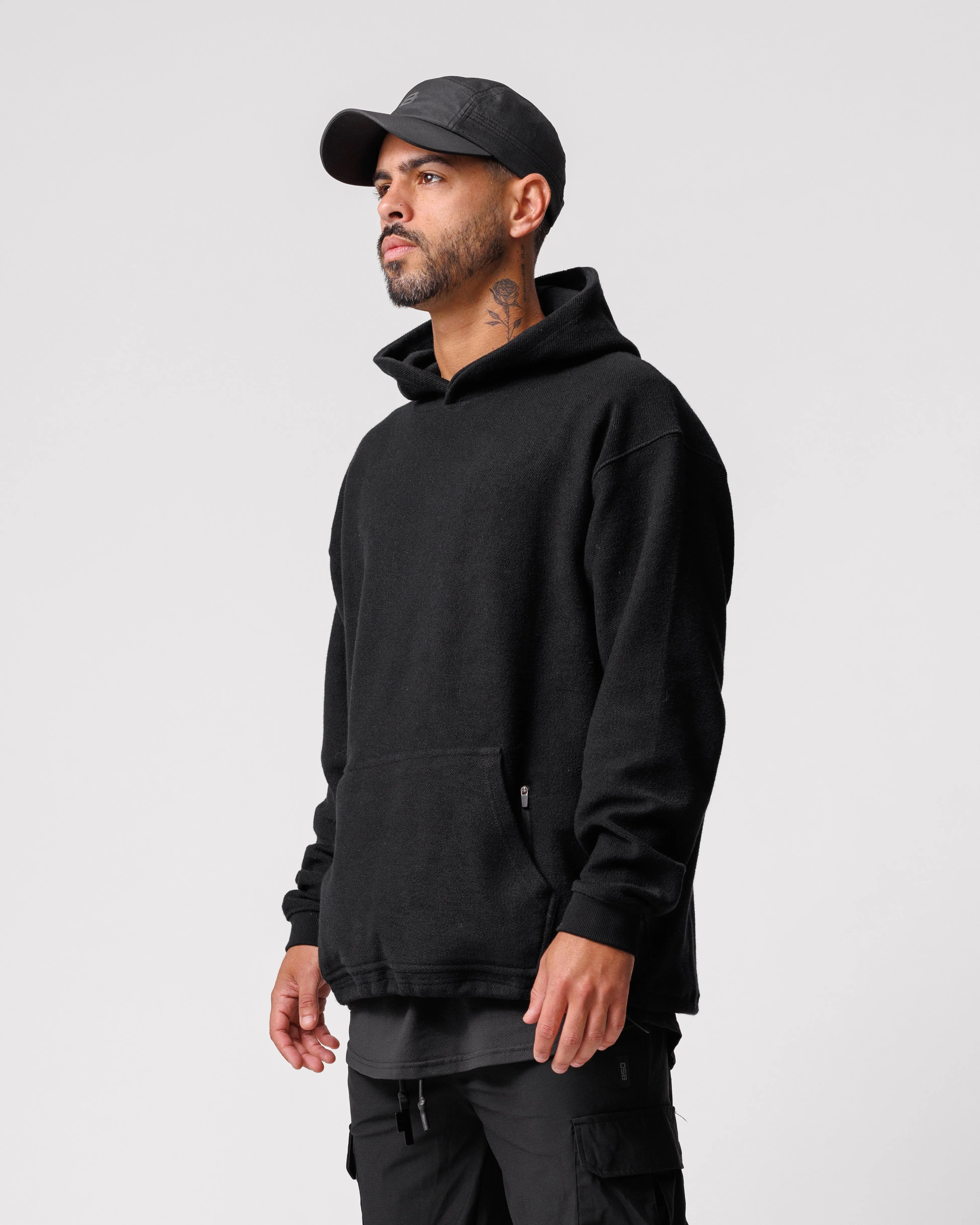 Rough-Knit Hoodie