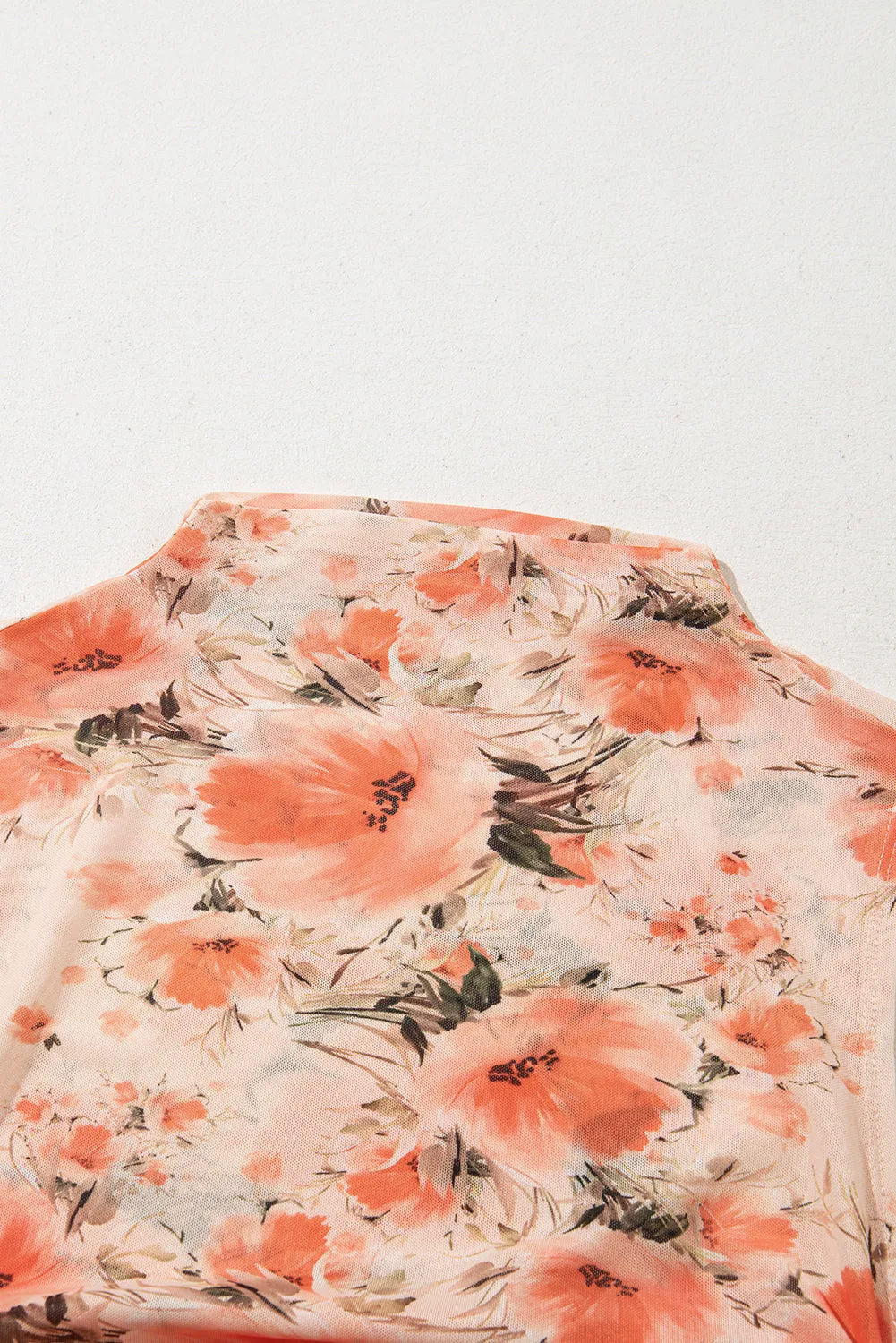 RTS: Women's Floral Mesh Top