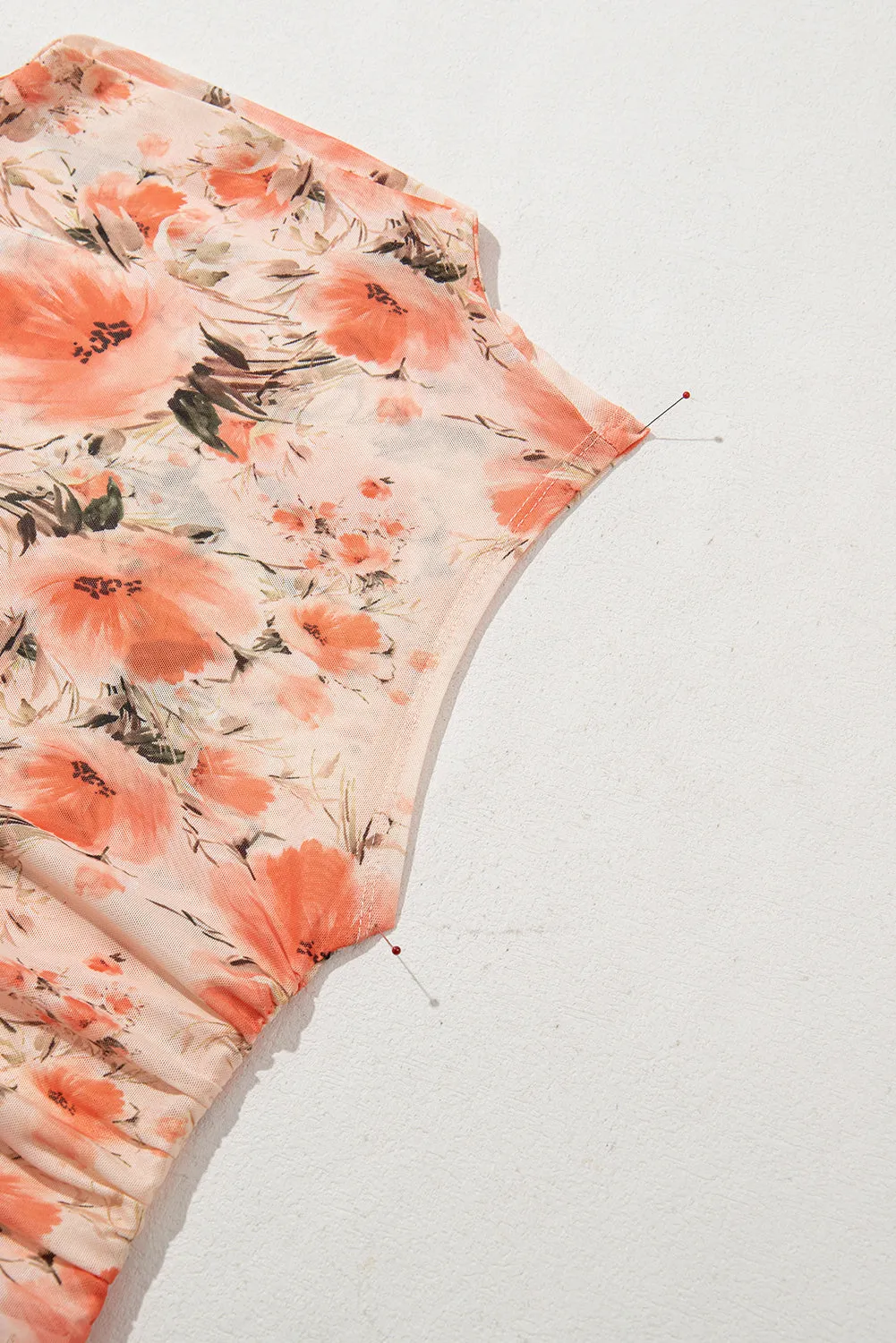 RTS: Women's Floral Mesh Top