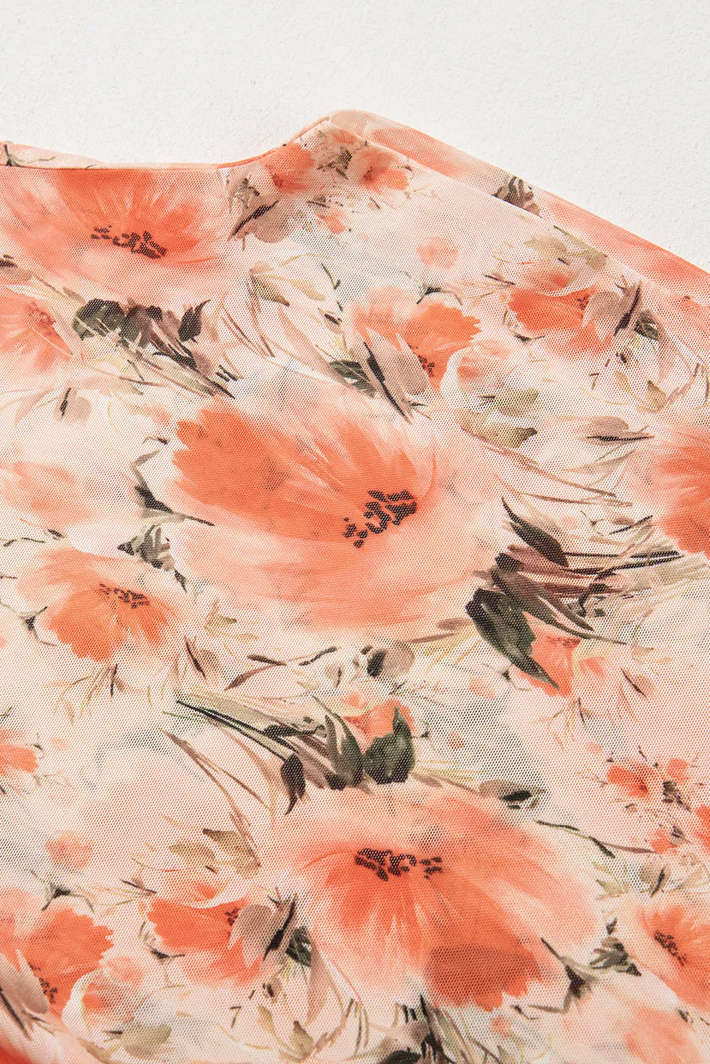 RTS: Women's Floral Mesh Top