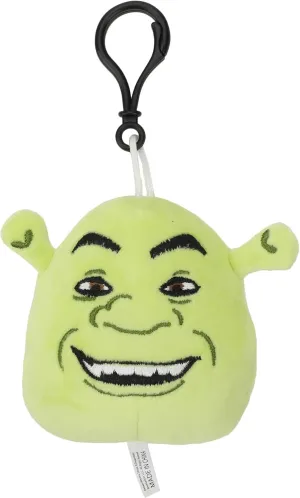 Shrek Character Head 3.34" Plush Keychain/Bag Clip