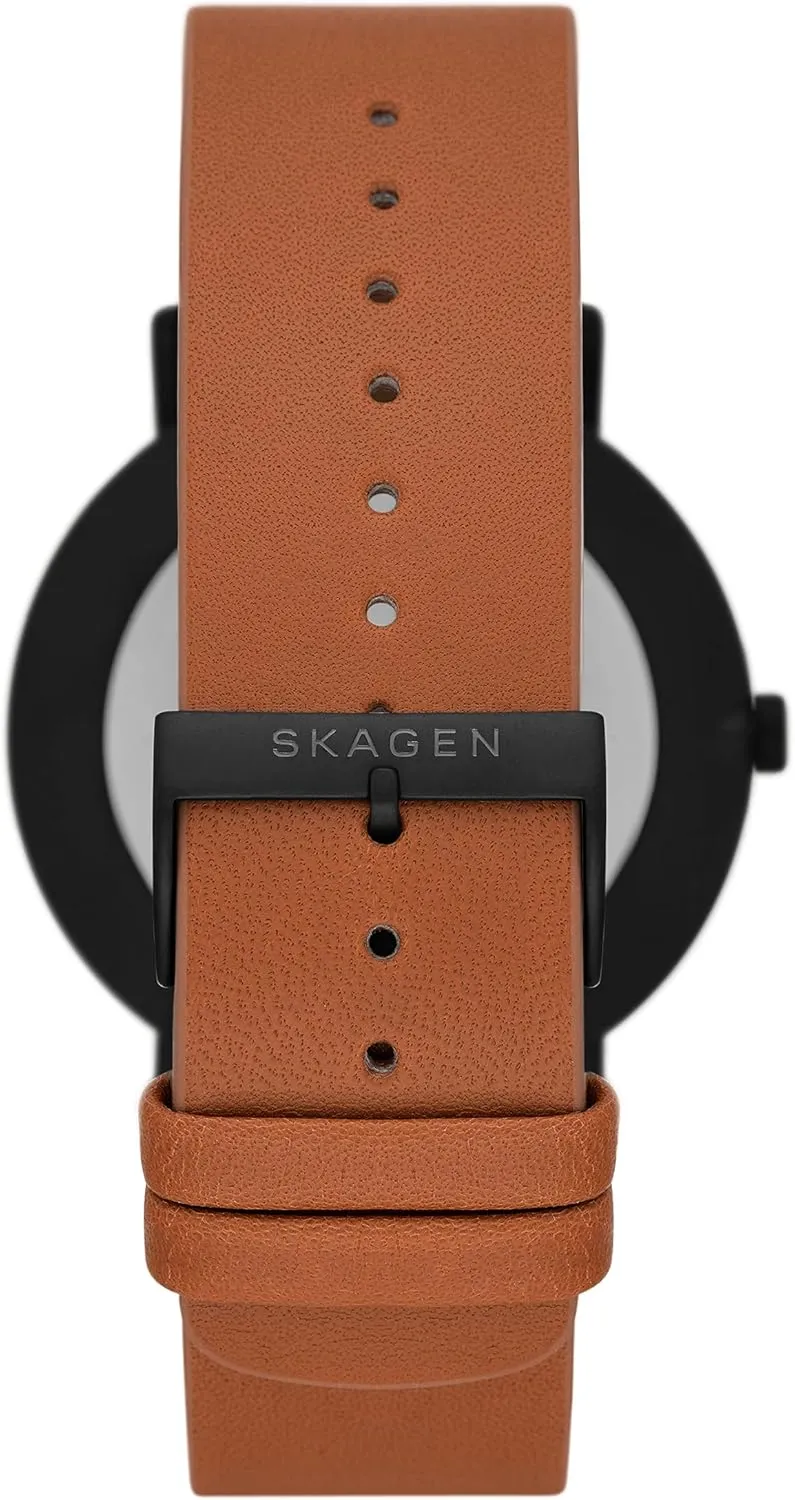 Skagen Kuppel or Riis Minimalist Men's Watch with Stainless Steel Mesh or Leather Band