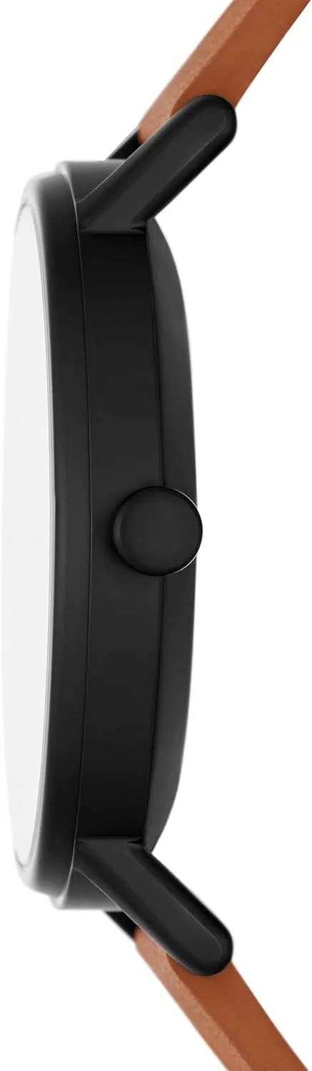 Skagen Kuppel or Riis Minimalist Men's Watch with Stainless Steel Mesh or Leather Band