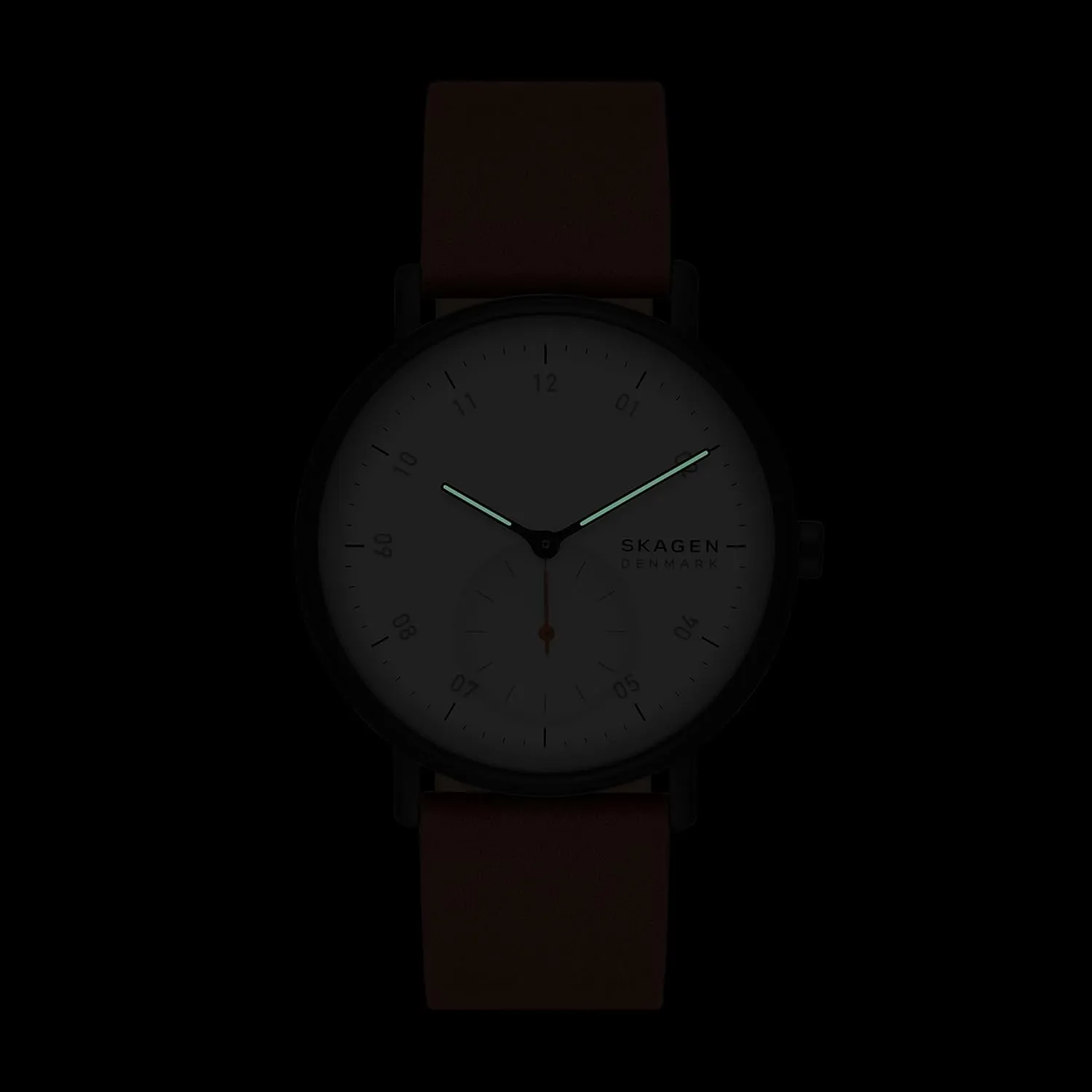 Skagen Kuppel or Riis Minimalist Men's Watch with Stainless Steel Mesh or Leather Band