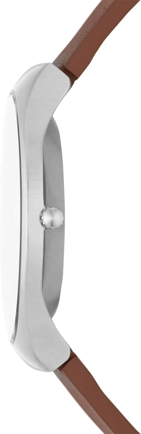 Skagen Men's Grenen Three-Hand Date Watch With Steel Mesh or Leather Band